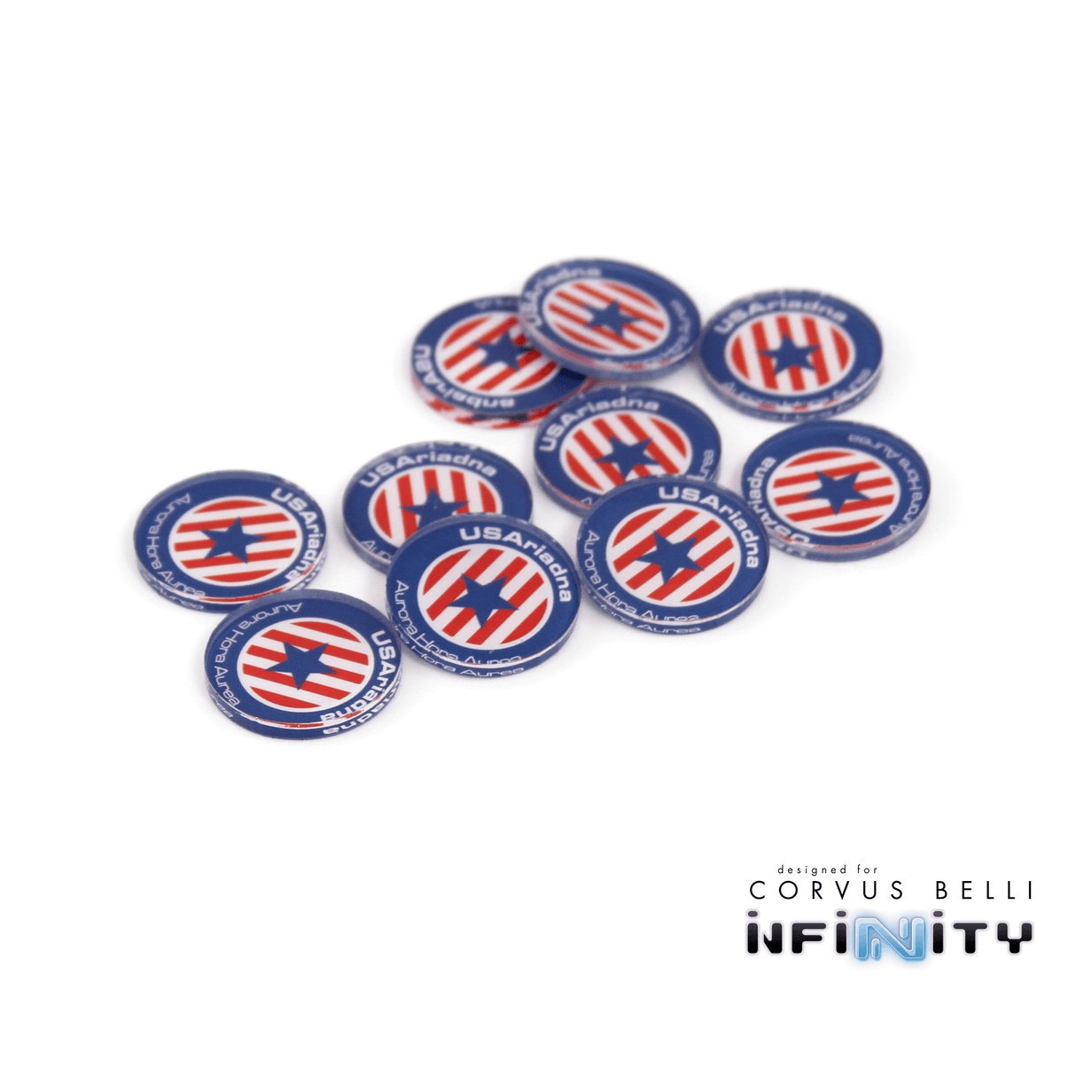 Full Color Infinity Faction Markers, 25mm (Bag of 10)