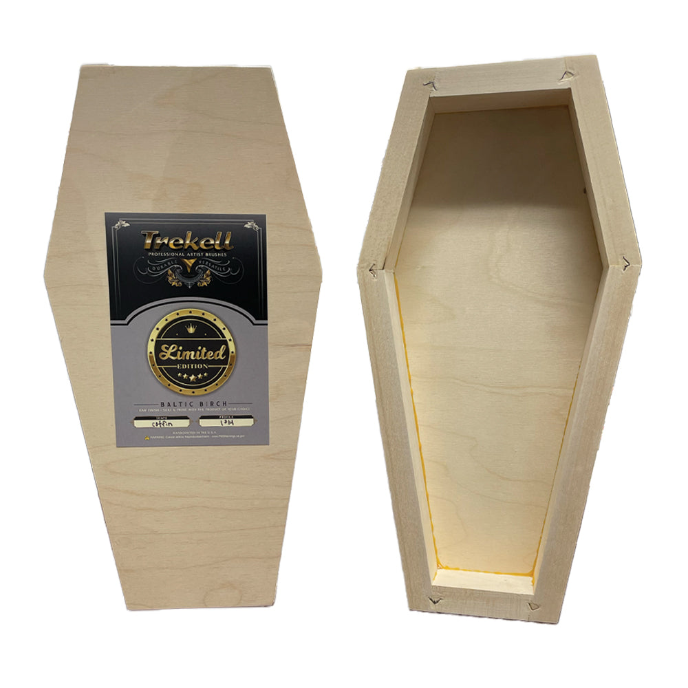 Trekell Coffin Cradled Panel - Wooden Painting Halloween Canvas