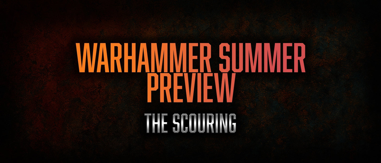 The Scouring is Coming!