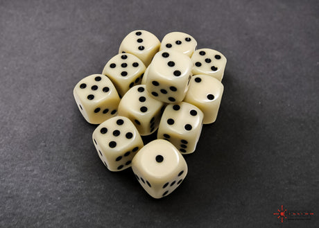 Opaque Ivory/Black D6 16mm