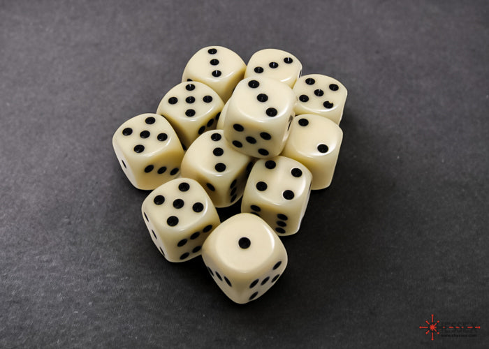 Opaque Ivory/Black D6 16mm