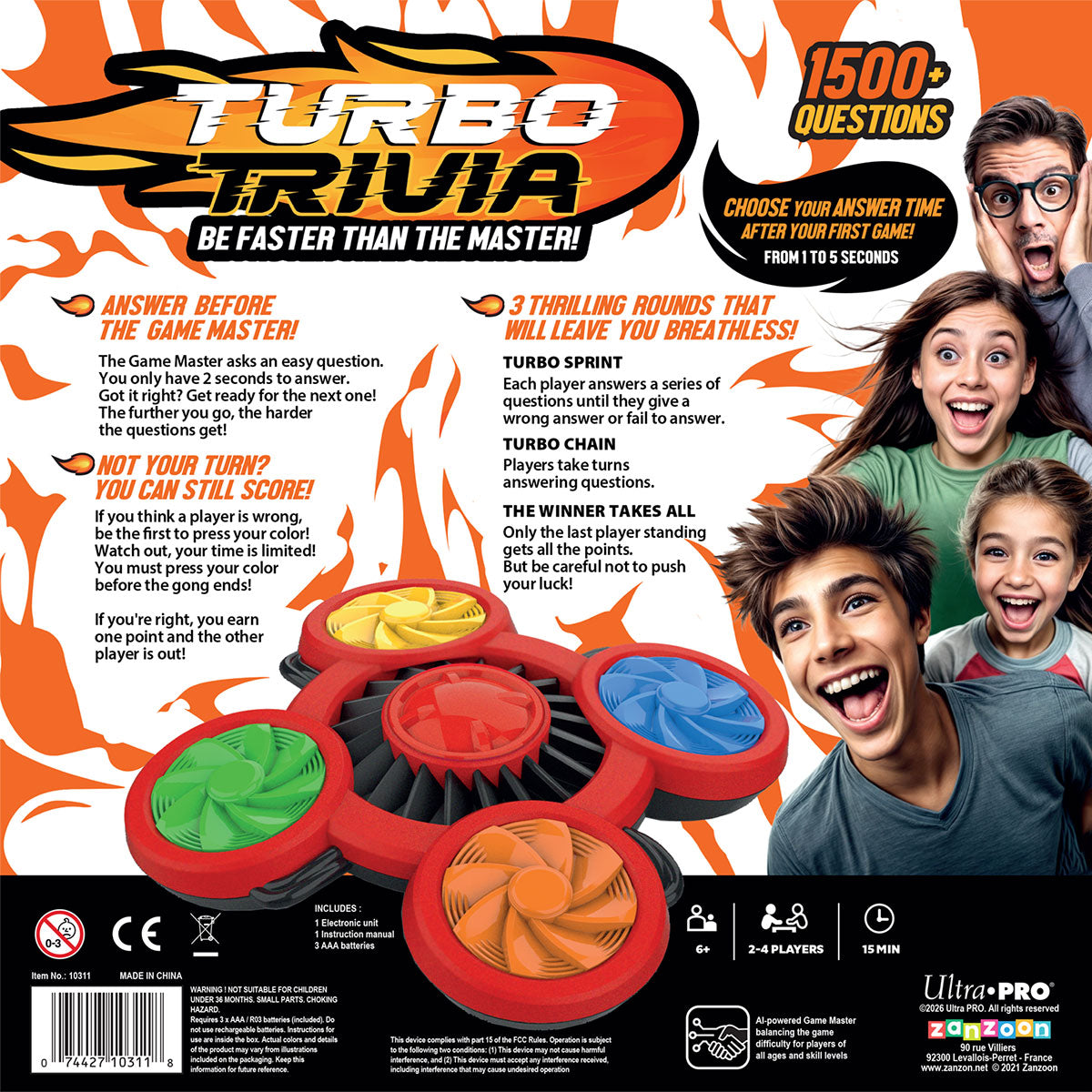 Turbo Trivia Electronic Family Quiz Game