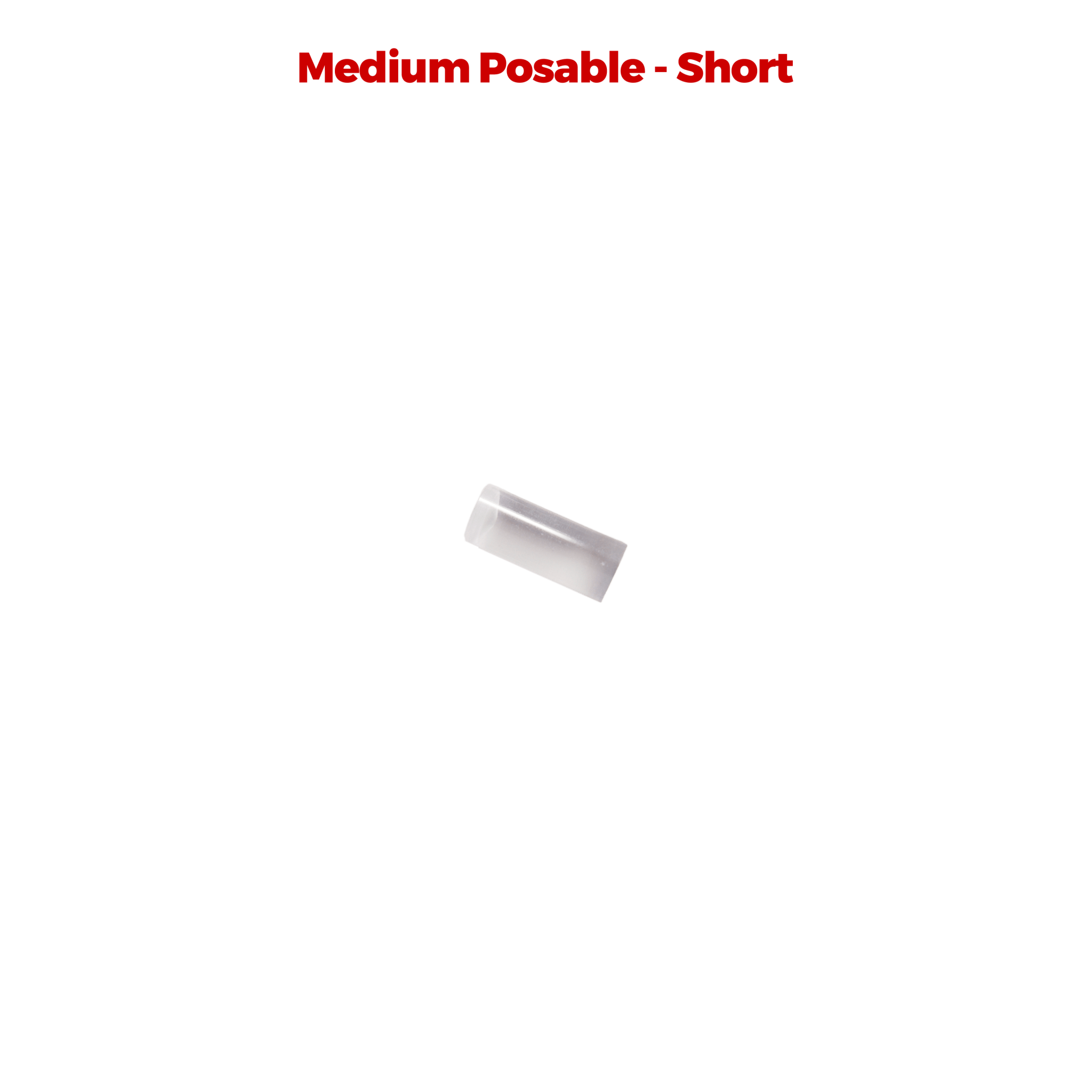 10mm (Approximately 3/8") Medium Posable Acrylic