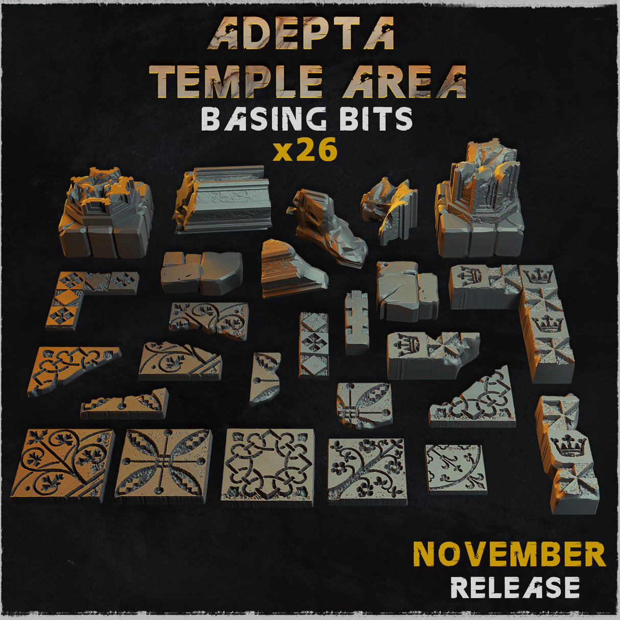 Adepta Temple Area - Basing Bits