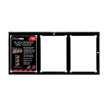 35PT 3-Card Black Border UV ONE-TOUCH® Magnetic Holder