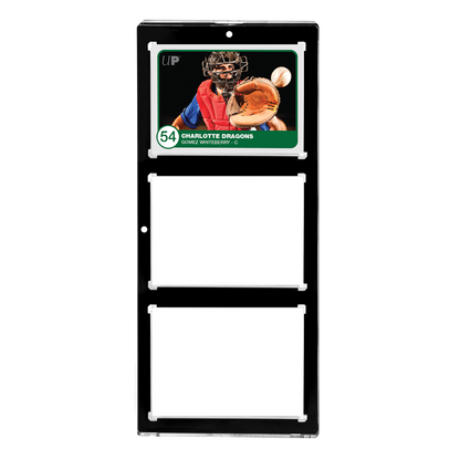 35PT 3-Card Black Border UV ONE-TOUCH® Magnetic Holder