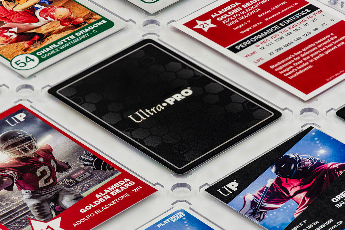 35PT 9-Card Black Border UV ONE-TOUCH® Magnetic Holder