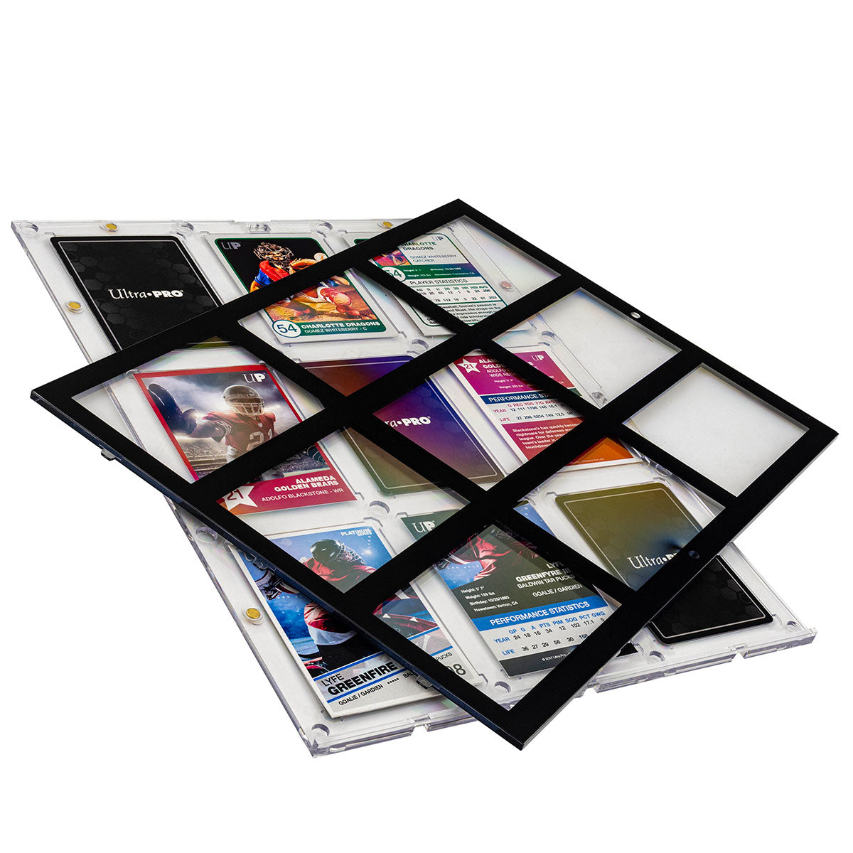 35PT 9-Card Black Border UV ONE-TOUCH® Magnetic Holder