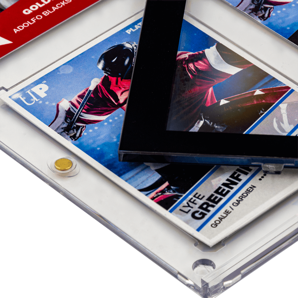 35PT 6-Card Black Border UV ONE-TOUCH® Magnetic Holder
