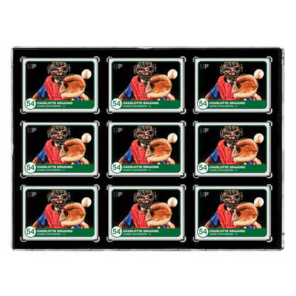 35PT 9-Card Black Border UV ONE-TOUCH® Magnetic Holder