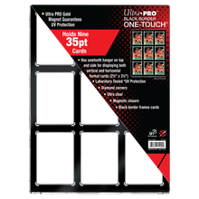 35PT 9-Card Black Border UV ONE-TOUCH® Magnetic Holder