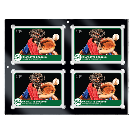 130PT 4-Card Black Border UV ONE-TOUCH® Magnetic Holder