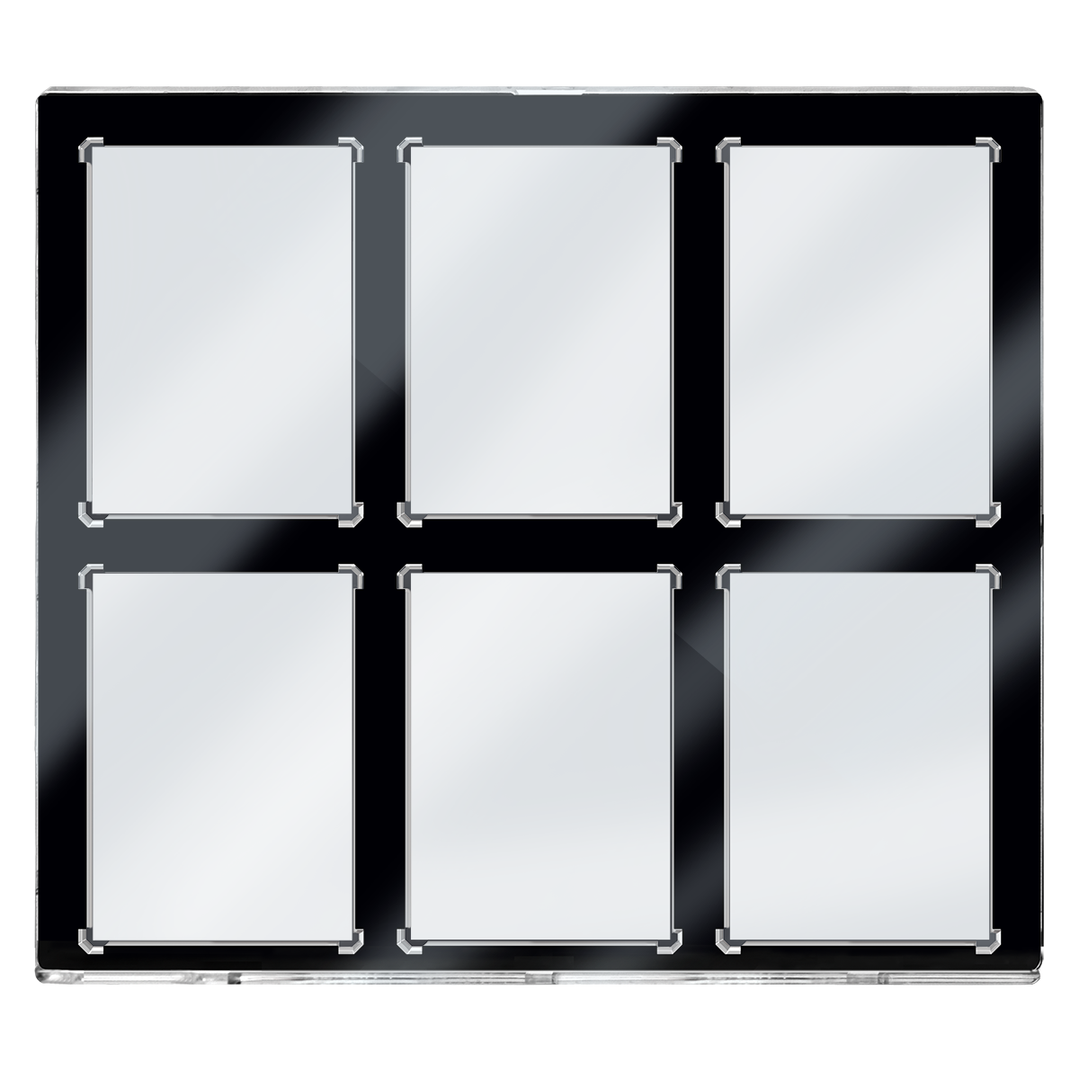 35PT 6-Card Black Border UV ONE-TOUCH® Magnetic Holder