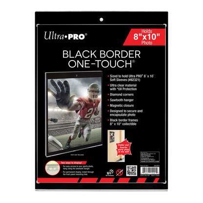 8" x 10" Black Border UV ONE-TOUCH® Magnetic Holder