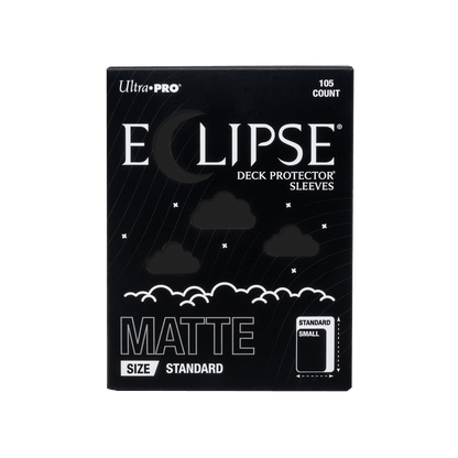 ECLIPSE® Matte Standard DECK PROTECTOR® Sleeves: Jet Black - 105ct