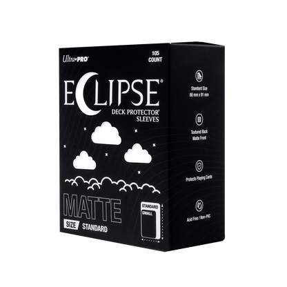 ECLIPSE® Matte Standard DECK PROTECTOR® Sleeves: Arctic White - 105ct