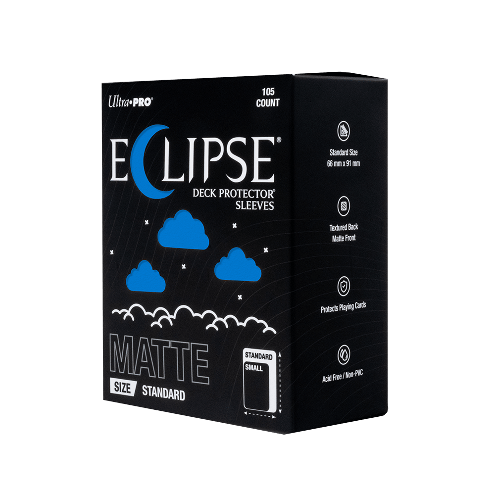 ECLIPSE® Matte Standard DECK PROTECTOR® Sleeves: Pacific Blue - 105ct