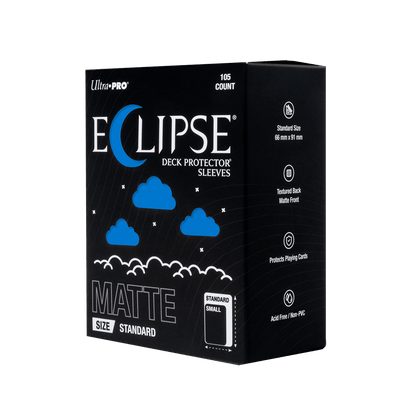 ECLIPSE® Matte Standard DECK PROTECTOR® Sleeves: Pacific Blue - 105ct