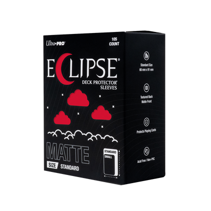ECLIPSE® Matte Standard DECK PROTECTOR® Sleeves: Apple Red - 105ct