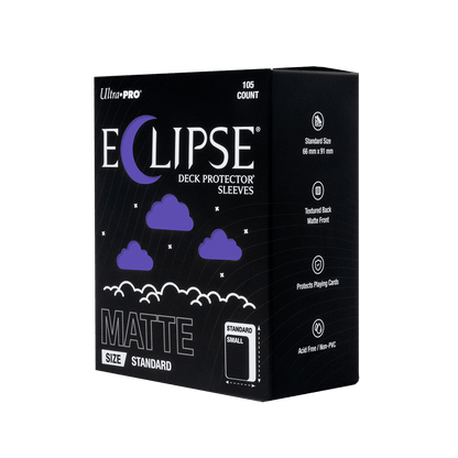 ECLIPSE® Matte Standard DECK PROTECTOR® Sleeves: Royal Purple - 105ct