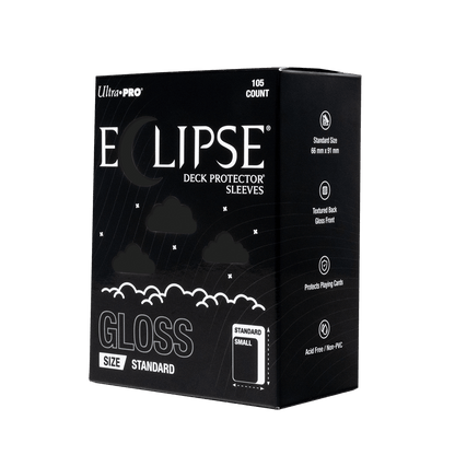 ECLIPSE® Gloss Standard DECK PROTECTOR® Sleeves: Jet Black - 105ct