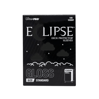 ECLIPSE® Gloss Standard DECK PROTECTOR® Sleeves: Jet Black - 105ct
