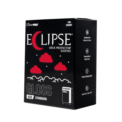 ECLIPSE® Gloss Standard DECK PROTECTOR® Sleeves: Apple Red - 105ct
