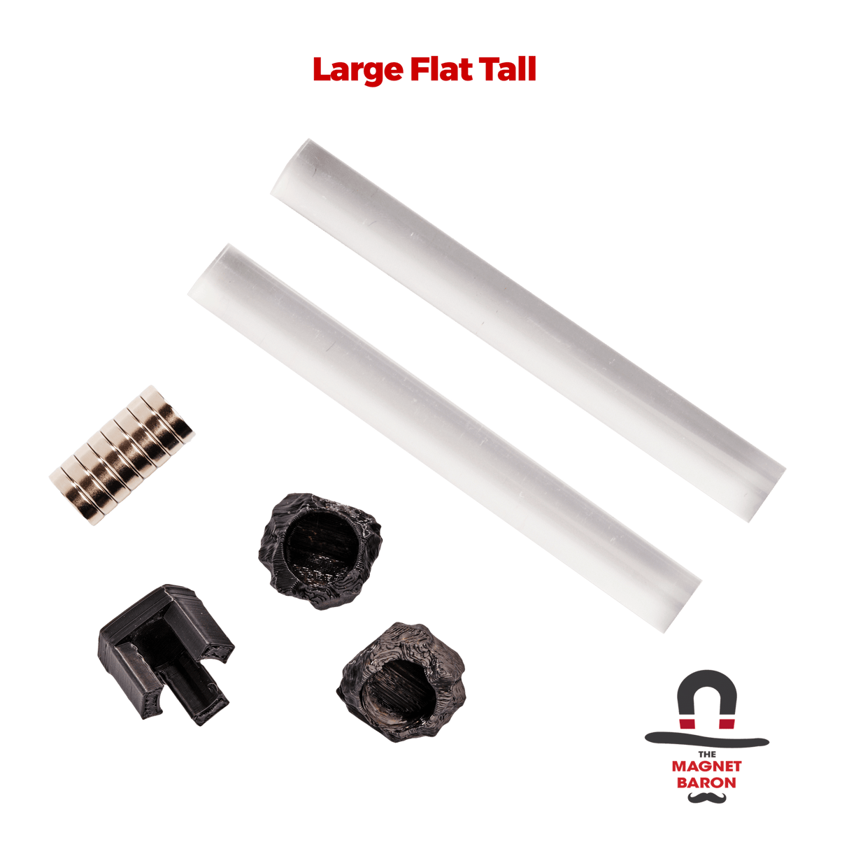 2 Sets Large Flat Magnetic Flight Stands