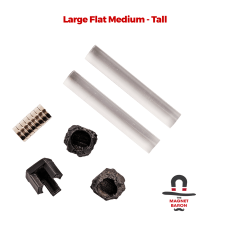 2 Sets Large Flat Magnetic Flight Stands