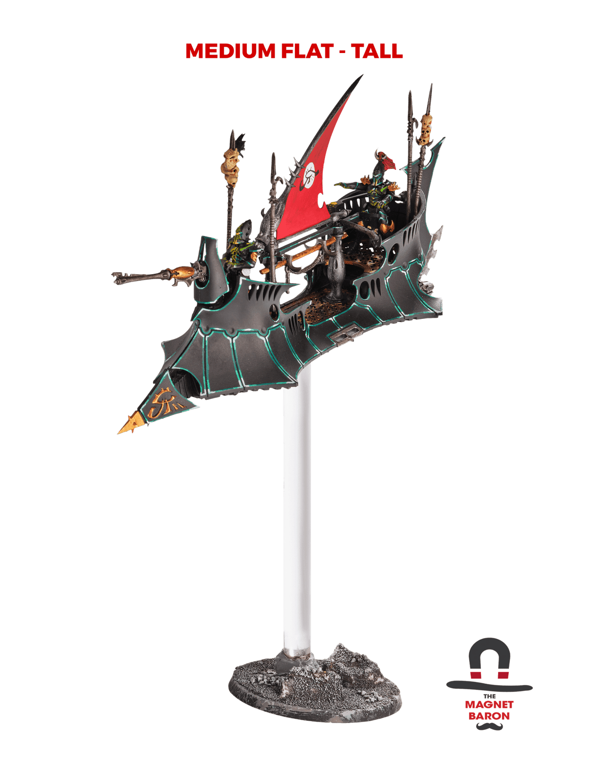 2 Sets Medium Flat Magnetic Flight Stands