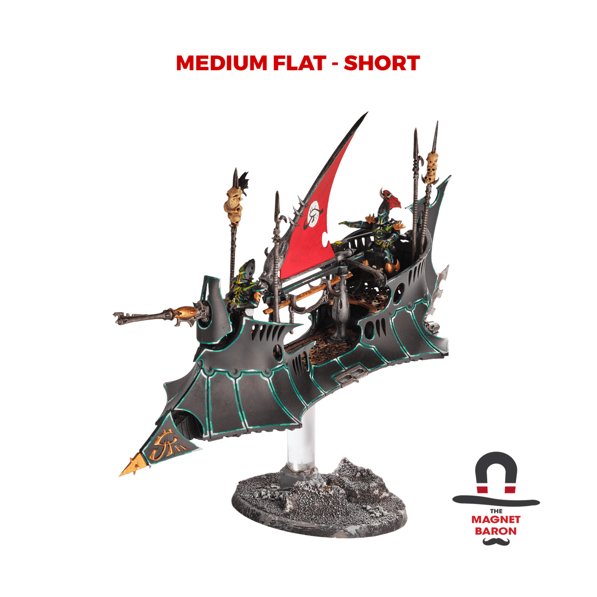 2 Sets Medium Flat Magnetic Flight Stands