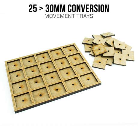 25 > 30mm Adapter Movement Trays