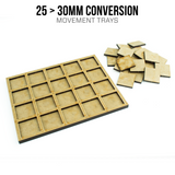 25 > 30mm Adapter Movement Trays