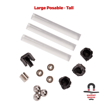 3 Sets Large Posable Magnetic Flight Stands