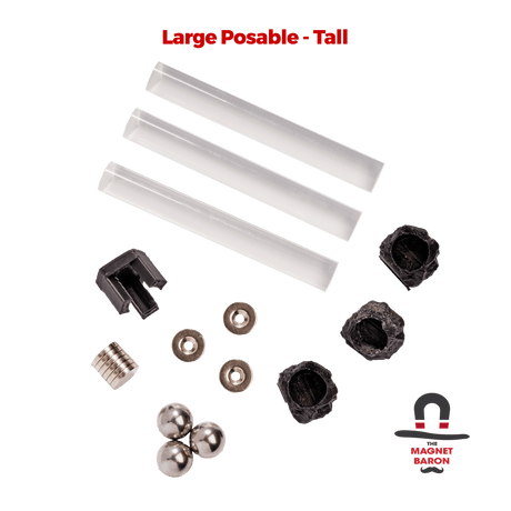 3 Sets Large Posable Magnetic Flight Stands