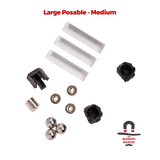 3 Sets Large Posable Magnetic Flight Stands