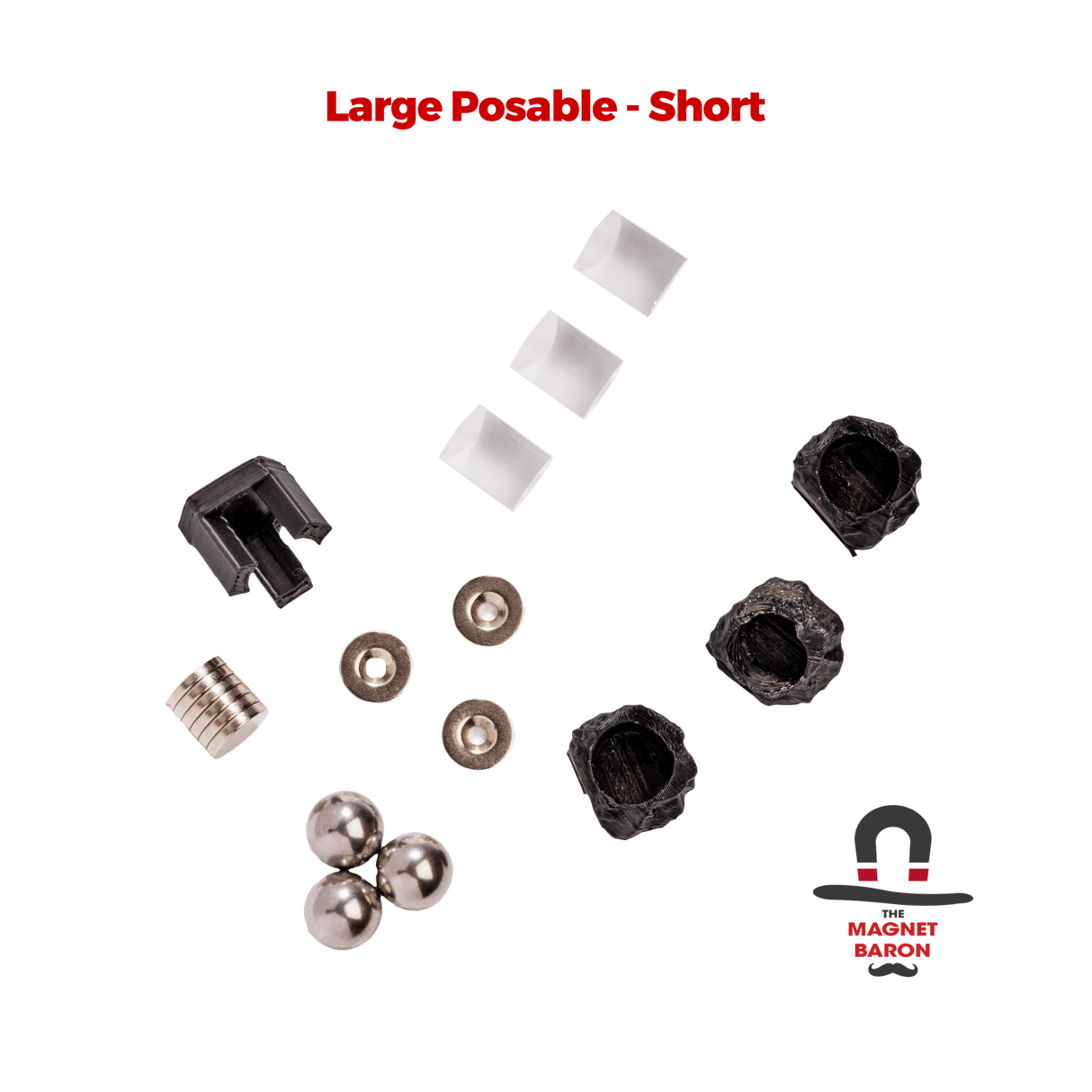 3 Sets Large Posable Magnetic Flight Stands