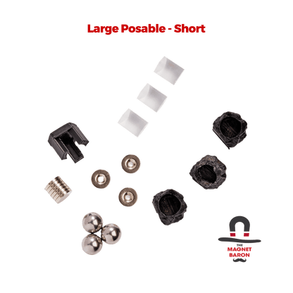 3 Sets Large Posable Magnetic Flight Stands