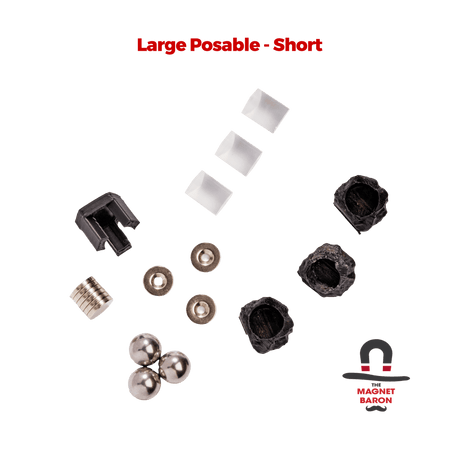 3 Sets Large Posable Magnetic Flight Stands