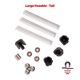 3 Sets Large Posable Magnetic Flight Stands Snowspeeder Fluttercraft Compatible - Tal