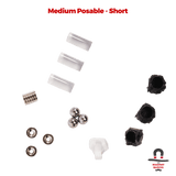 3 Sets Medium Posable Magnetic Flight Stands
