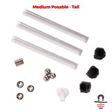 3 Sets Medium Posable Magnetic Flight Stands