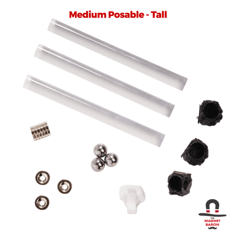 3 Sets Medium Posable Magnetic Flight Stands