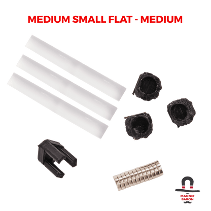 3 Sets Medium Small Flat Magnetic Flight Stands