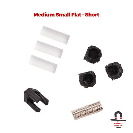 3 Sets Medium Small Flat Magnetic Flight Stands