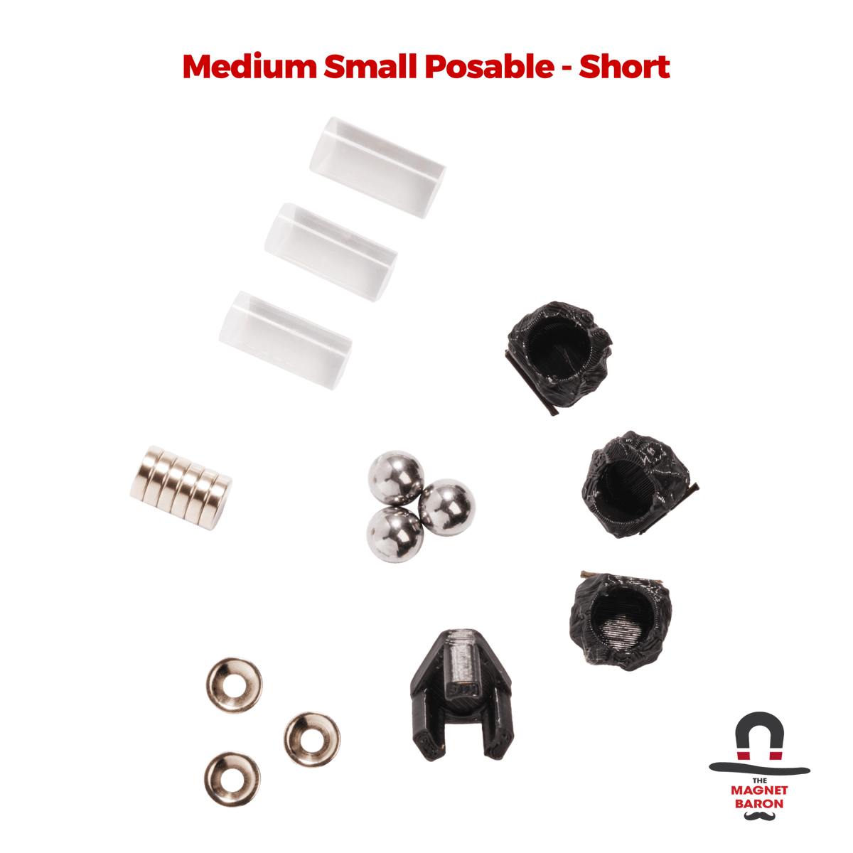 3 Sets Medium Small Posable Magnetic Flight Stands