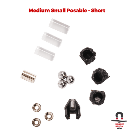 3 Sets Medium Small Posable Magnetic Flight Stands