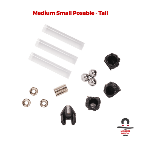 3 Sets Medium Small Posable Magnetic Flight Stands