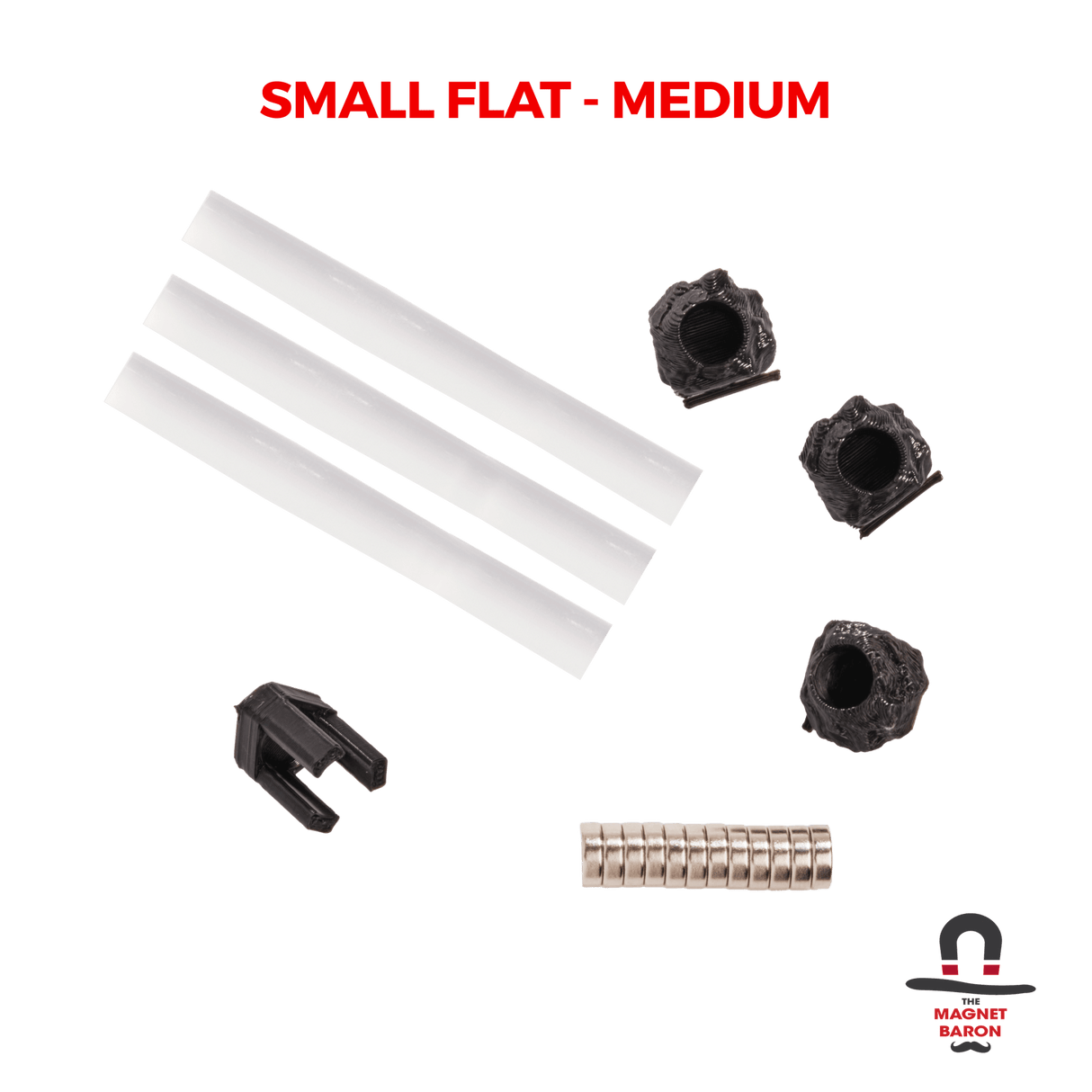 3 Sets Small Flat Magnetic Flight Stands