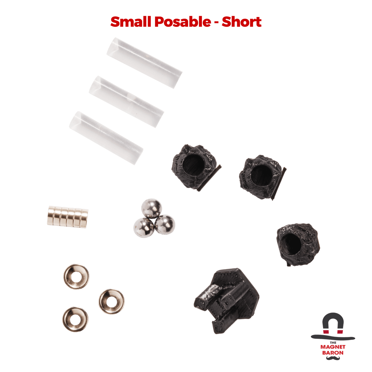 3 Sets Small Posable Magnetic Flight Stands